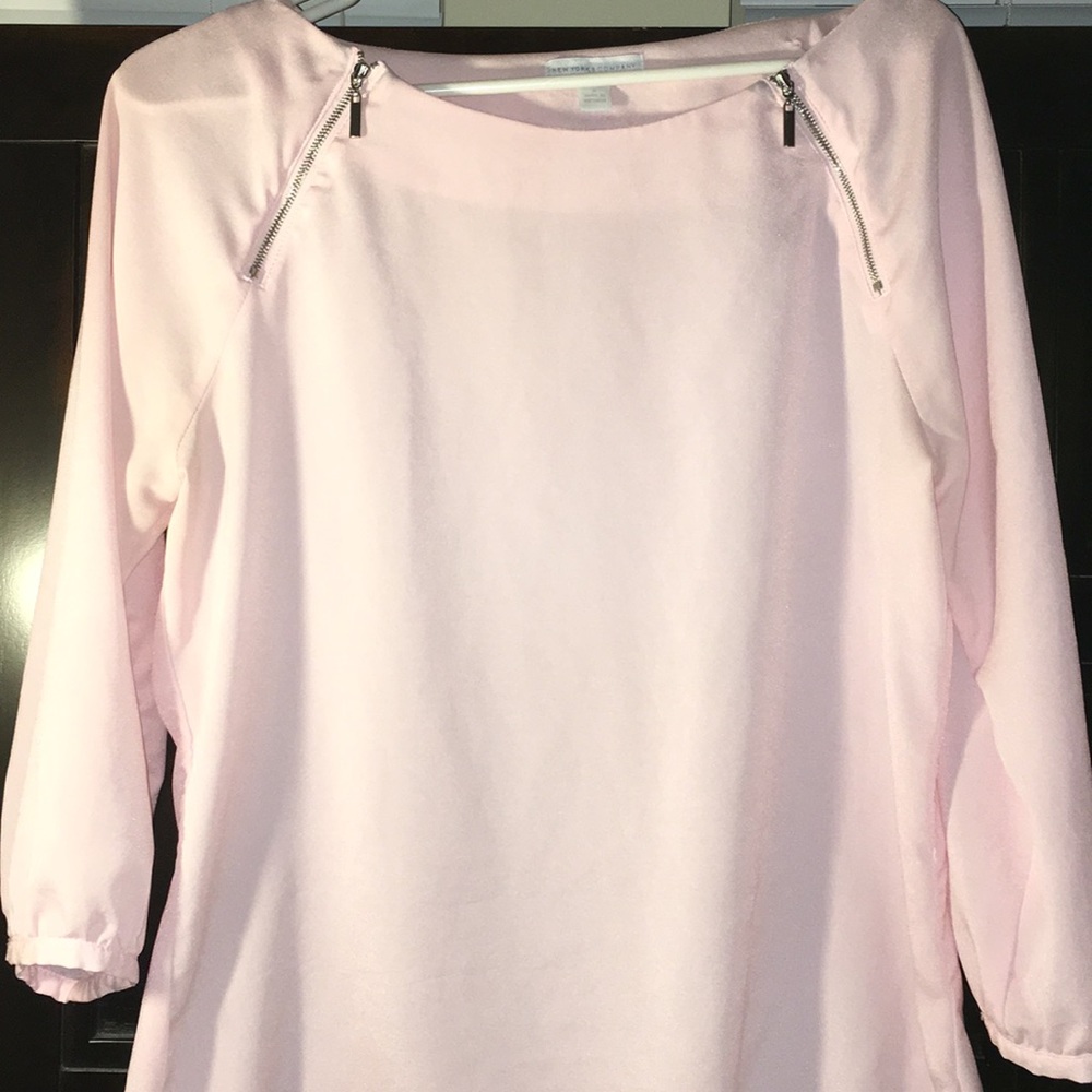 New York and Company Zipper Blouse